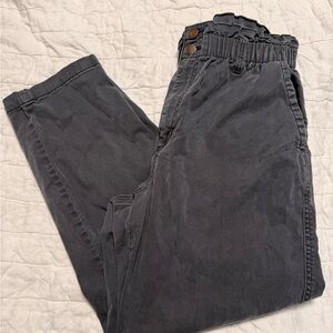 Universal Thread Dark Gray Paperbag Pants